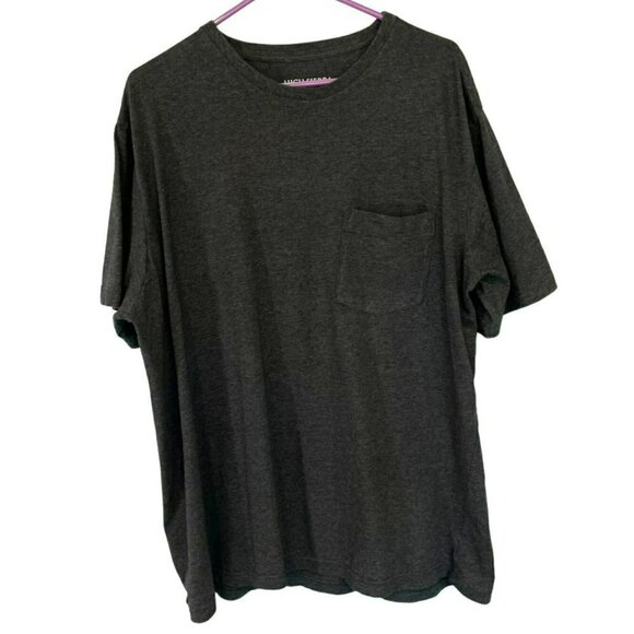 High Sierra Men's Short Sleeve Crew Neck Pullover Gray Tee Sz Large Cotton Work - Picture 1 of 9